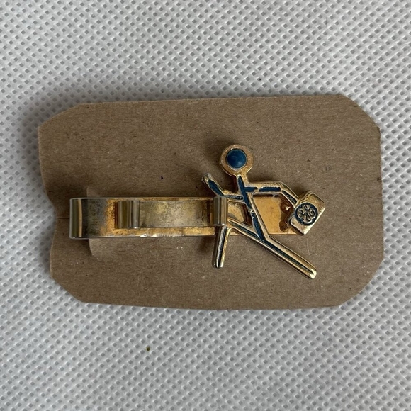 Vintage General Electric Gold-Toned Tie Clip Rare Good Condition - Picture 2 of 3